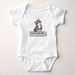 Persoonlijk Katoenen Peuter Onesie met Cute Kat Romper