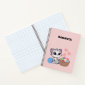 Persoonlijk katten garen luxe spiraal notitieboek (Binnen)