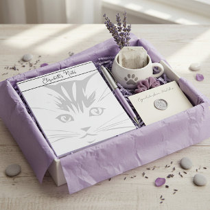 Persoonlijk kattengezicht notitieblok