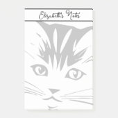Persoonlijk kattengezicht post-it® notes (Voorkant)