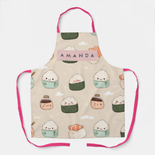 Persoonlijk Kawaii Sushi Japans Eten Patroon Schort