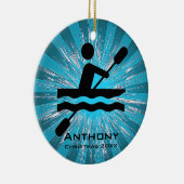Persoonlijk Kayaking Ornament (Rechts)