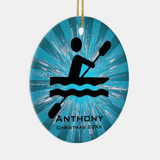 Persoonlijk Kayaking Ornament (Rechts)