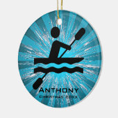 Persoonlijk Kayaking Ornament (Links)