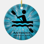 Persoonlijk Kayaking Ornament (Achterkant)