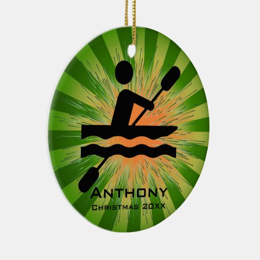 Persoonlijk Kayaking Ornament (Rechts)