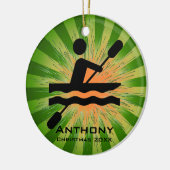 Persoonlijk Kayaking Ornament (Links)