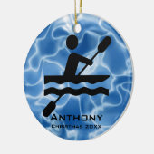 Persoonlijk Kayaking Ornament (Links)