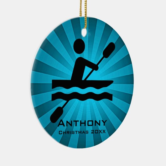Persoonlijk Kayaking Ornament (Rechts)