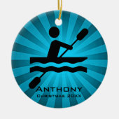 Persoonlijk Kayaking Ornament (Voorkant)