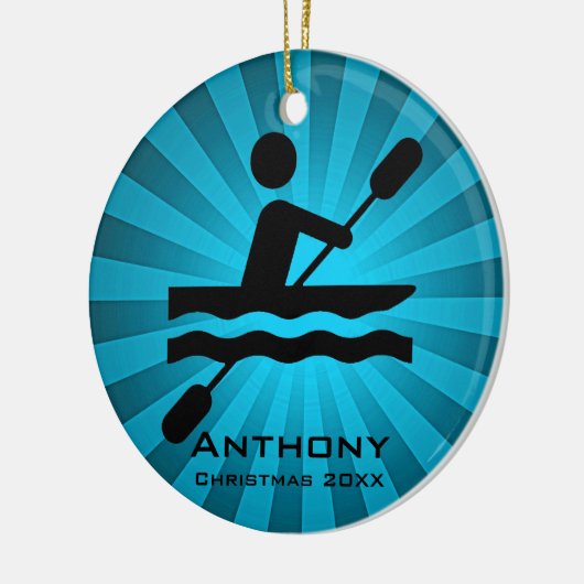 Persoonlijk Kayaking Ornament (Links)