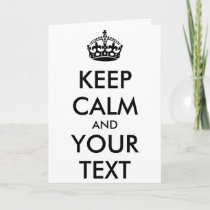 Persoonlijk Keep Calm En Jouw Tekst T Shirt_1  Kaart