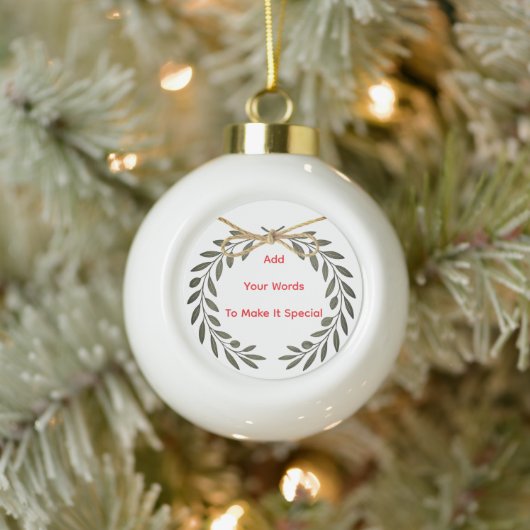 Persoonlijk keramische bal ornament (Boom)