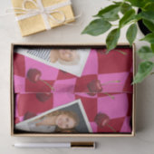 Persoonlijk Kersenruit Retro Aangepaste Naam Tissuepapier (Geschenk)