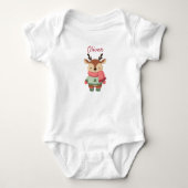 Persoonlijk kerst baby body romper (Voorkant)