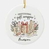 Persoonlijk Kerst Nieuw Thuis Keramisch Ornament (Voorkant)
