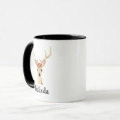 Persoonlijk Kerst Rendier Cadeau Mok (Voorkant links)