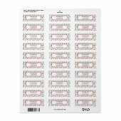 Persoonlijk Kerst Retouradres Etiket (Full Sheet)