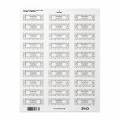 Persoonlijk Kerst Retouradres Etiket (Full Sheet)