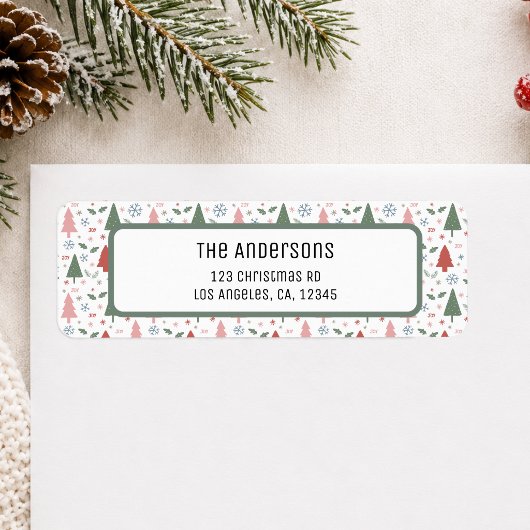 Persoonlijk Kerst Retouradres Etiket