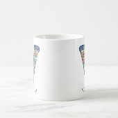 Persoonlijk Kerst Winterdorp Monogram V Koffiemok (Center)