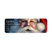 Persoonlijk Kerstadres van de Kerstman Etiket (Voorkant)