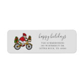 Persoonlijk kerstadres voor familie etiket (Voorkant)