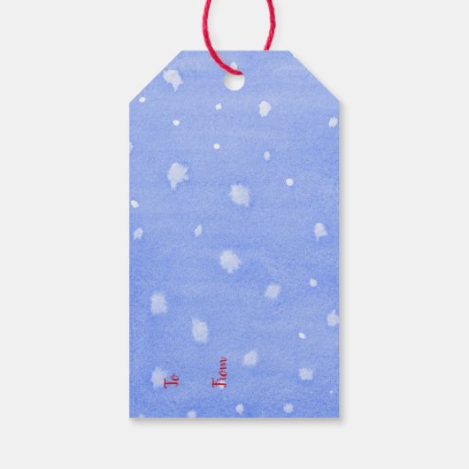 Persoonlijk kerstBeer kind Cadeaulabel (Achterkant)