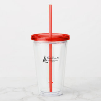 Persoonlijk Kerstcadeau Aangepaste Moderne T-Shirt Acryl Drinkbeker