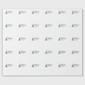 Persoonlijk Kerstcadeau Aangepaste Moderne T-Shirt Cadeaupapier (Vlak)