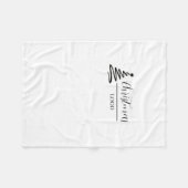 Persoonlijk Kerstcadeau Aangepaste Moderne T-Shirt Fleece Deken (Voorkant (Horizontaal))