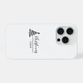 Persoonlijk Kerstcadeau Aangepaste Moderne T-Shirt iPhone Hoesje (Achterkant horizontaal)