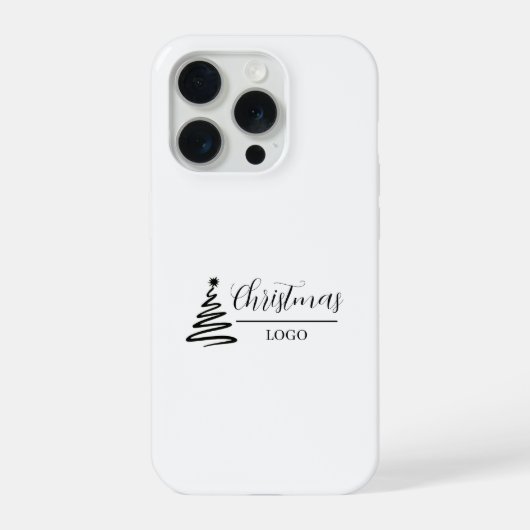 Persoonlijk Kerstcadeau Aangepaste Moderne T-Shirt iPhone Hoesje (Achterkant)