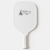 Persoonlijk Kerstcadeau Aangepaste Moderne T-Shirt Pickleball Paddle (Voorkant)
