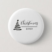 Persoonlijk Kerstcadeau Aangepaste Moderne T-Shirt Ronde Button 5,7 Cm (Voorkant)