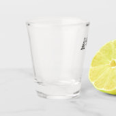 Persoonlijk Kerstcadeau Aangepaste Moderne T-Shirt Shot Glas (Links)