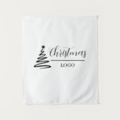 Persoonlijk Kerstcadeau Aangepaste Moderne T-Shirt Wandkleed (Voorkant)