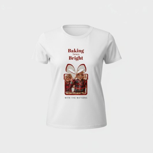 persoonlijk kerstcadeau foto vakantie  t-shirt