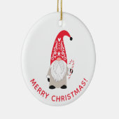 Persoonlijk kerstcadeau keramisch ornament (Rechts)
