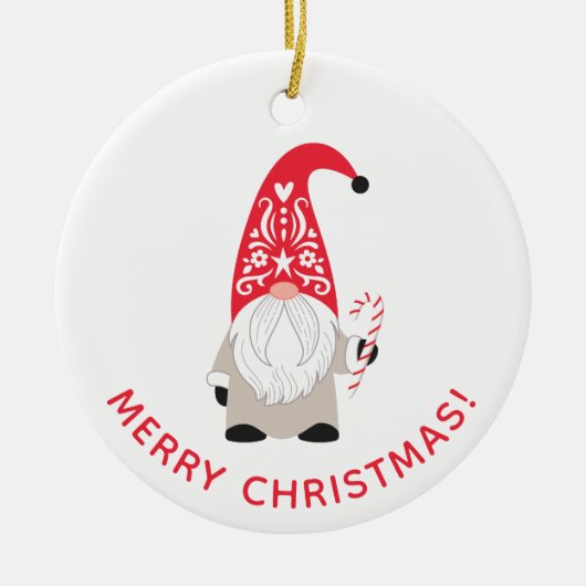 Persoonlijk kerstcadeau keramisch ornament (Voorkant)