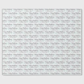 Persoonlijk kerstcadeaupapier cadeaupapier (Vlak)