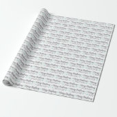 Persoonlijk kerstcadeaupapier cadeaupapier (Uitgerold)