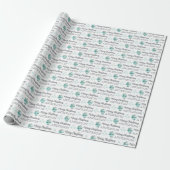 Persoonlijk kerstcadeaupapier cadeaupapier (Uitgerold)