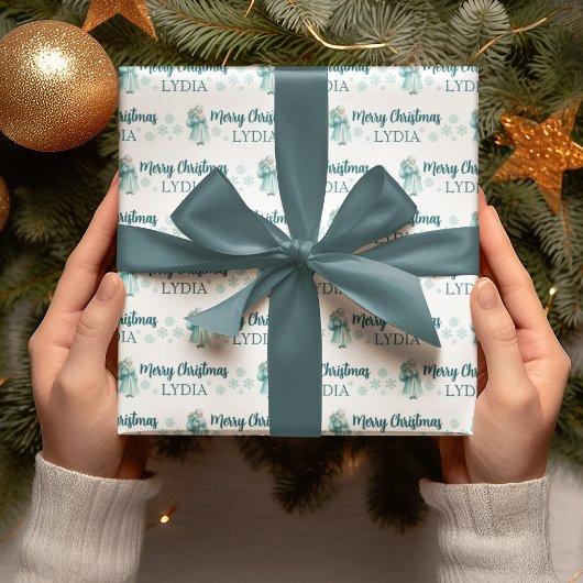 Persoonlijk kerstcadeaupapier cadeaupapier