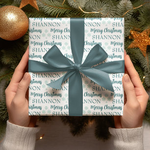 Persoonlijk kerstcadeaupapier cadeaupapier