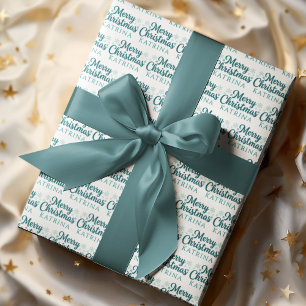 Persoonlijk kerstcadeaupapier cadeaupapier