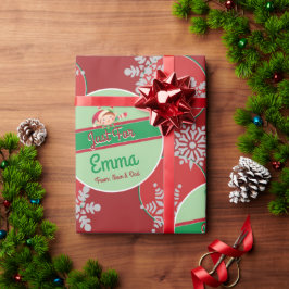 Persoonlijk kerstcadeaupapier cadeaupapier