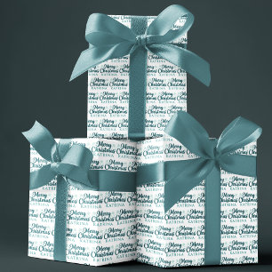 Persoonlijk kerstcadeaupapier inpakpapier vel