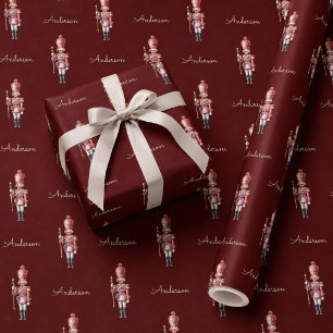 Persoonlijk kerstcadeaupapier Notenkraker Cadeaupapier