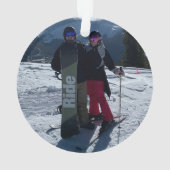 Persoonlijk kerstcadeautje met kerstcadeautjes ornament (achterkant)